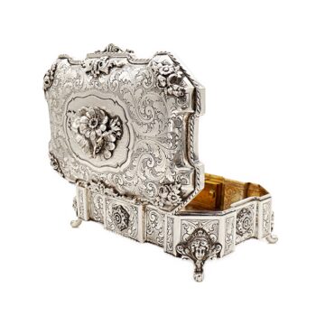 Luxury casket with art nouveau decoration - Enrico di Alberto Messulam, Italy