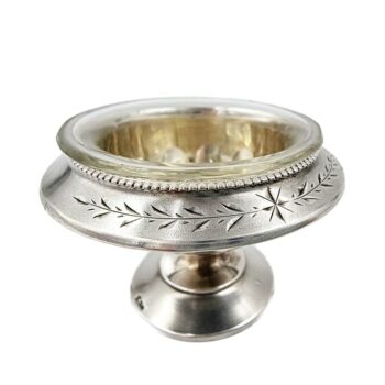 Spice bowl - sterling silver, neoclassicism