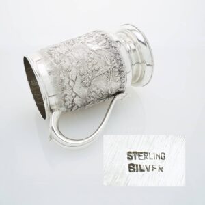 Henkelbecher Sterling Silber, Süd-Ost Asiatisch