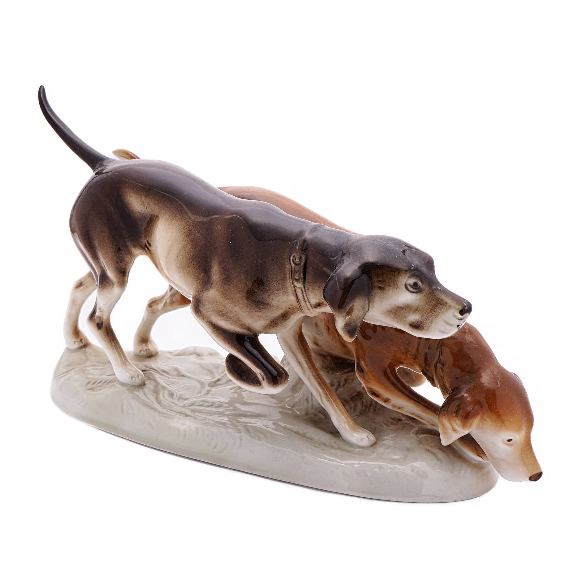 Jagdhundepaar Porzellanfigur - Royal Dux