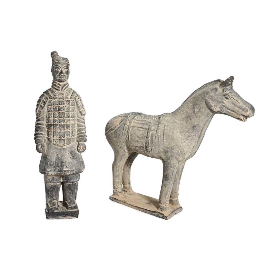 Terrakotta Krieger & Pferd - China