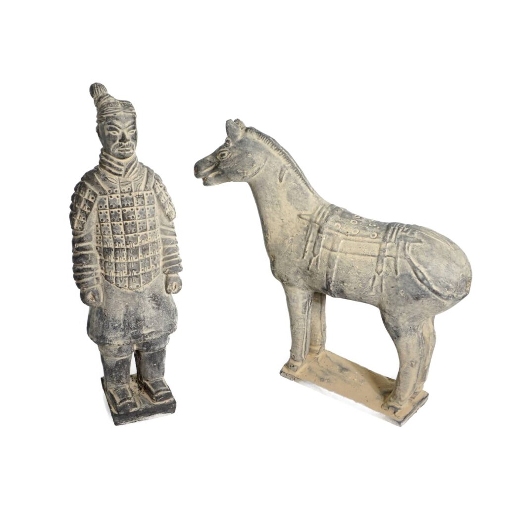 Terrakotta Krieger & Pferd - China