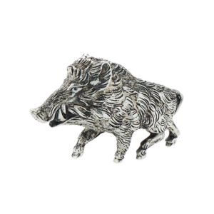 Wildschwein Keiler Figur - Sterling Silber