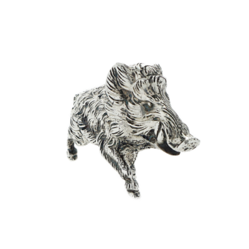 Wildschwein Keiler Figur - Sterling Silber