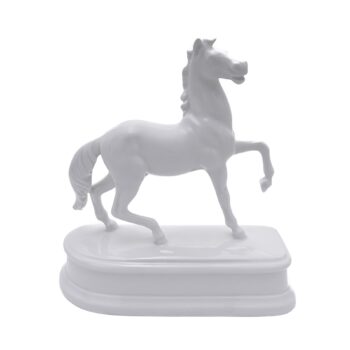Porzellan Skulptur Pferd auf Sockel - Herend