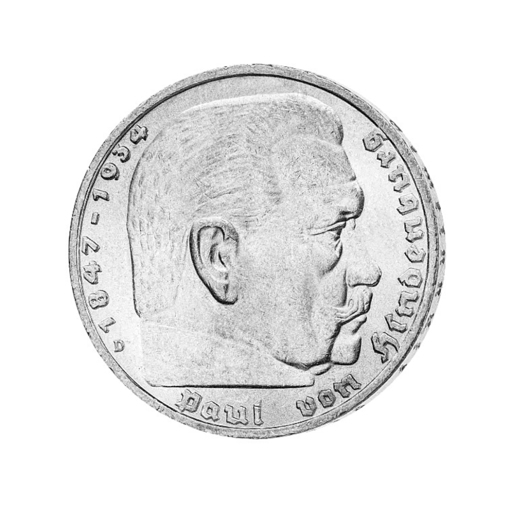 5 Reichsmark Paul von Hindenburg 1935-1936
