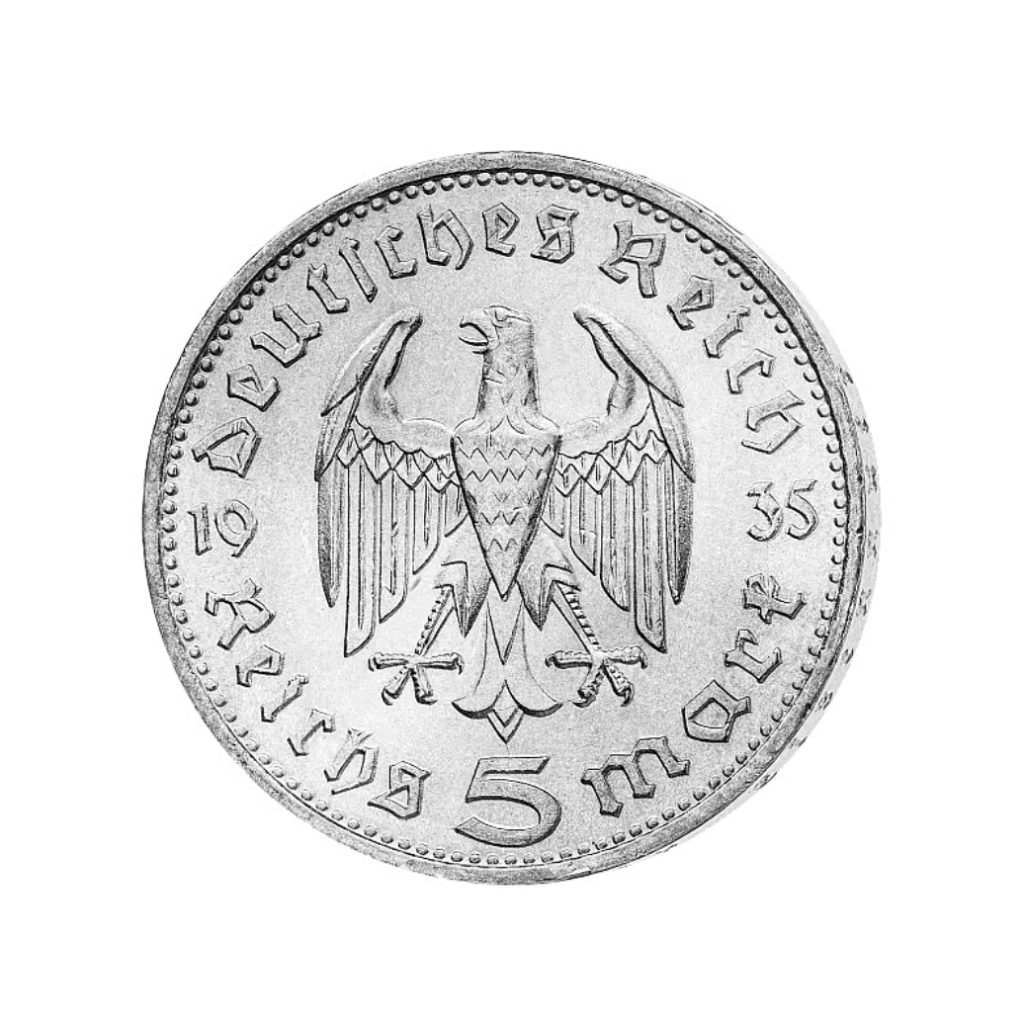5 Reichsmark Paul von Hindenburg 1935-1936