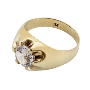 Gelbgold Ring mit Weißtopas 8kt 333 Gold