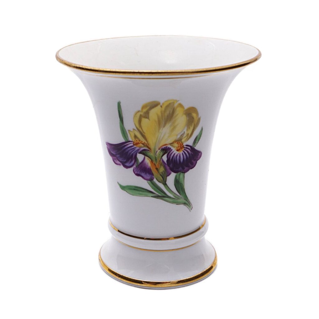 Porzellan Kelchvase mit Feldblumen - Porzellanmanufaktur Meissen