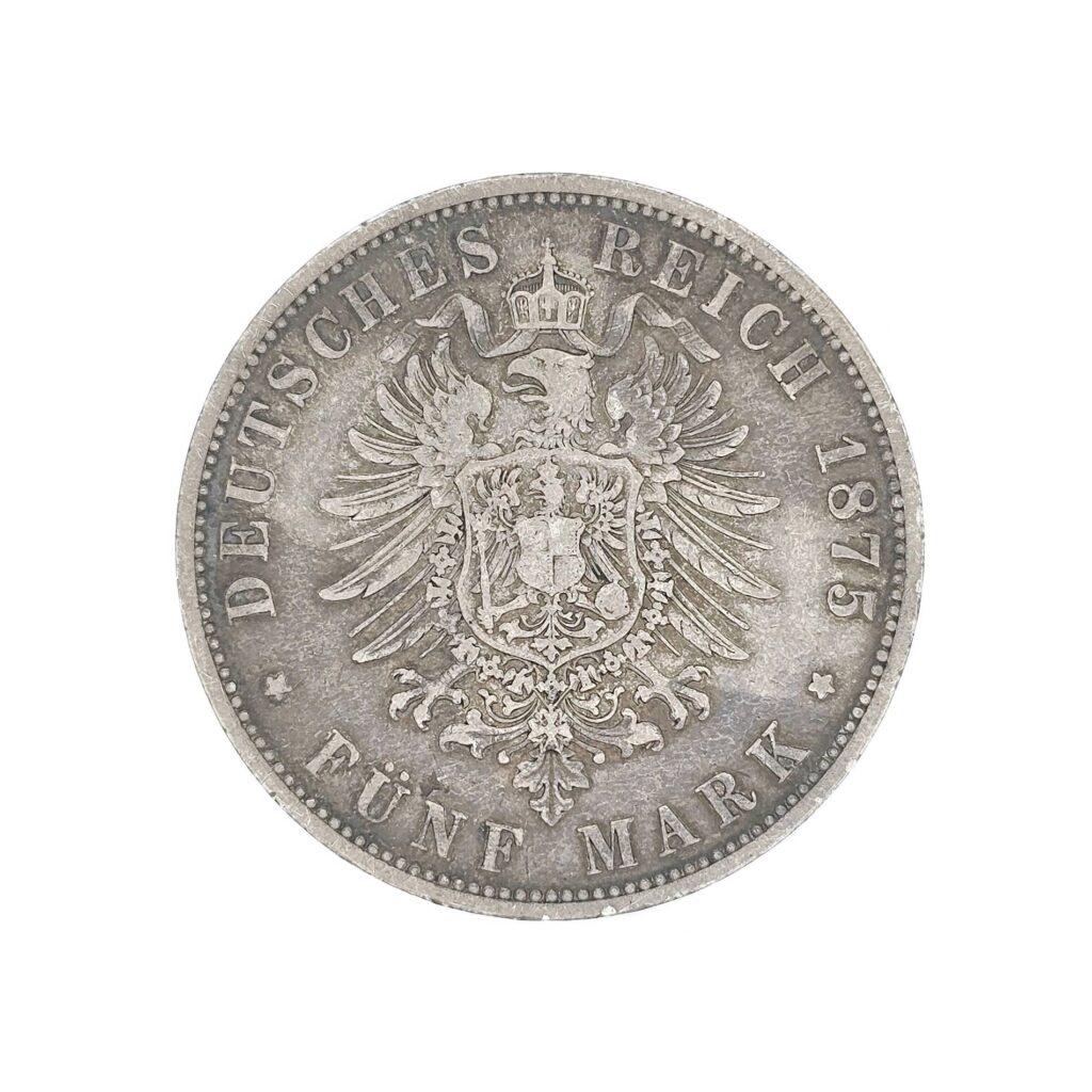 5 Mark Wilhelm I. Deutsches Kaiserreich 1875