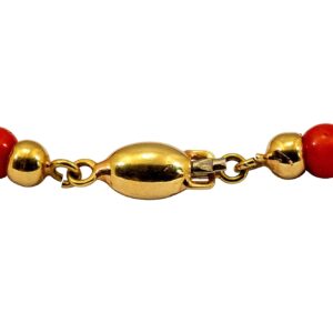 Sardische Korallenkette 18kt 750 Gold