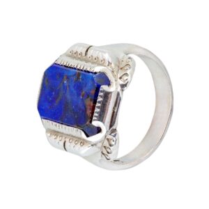 Silber Herrenring mit Lapislazuli