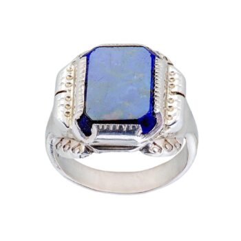 Silber Herrenring mit Lapislazuli