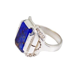 Silber Herrenring mit Lapislazuli