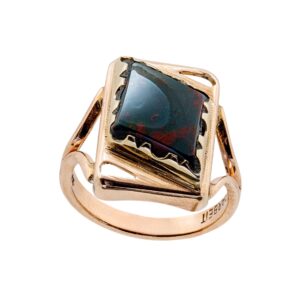 Roségold Ring mit Blutjaspis 8kt 333 Gold