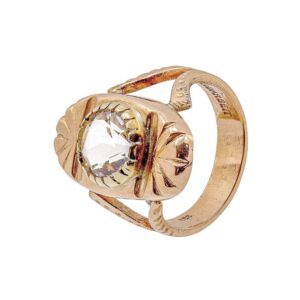 Roségold Ring mit Weißtopas 8kt 333 Gold