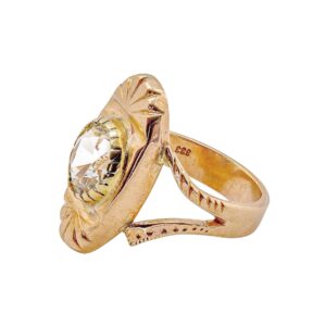 Roségold Ring mit Weißtopas 8kt 333 Gold