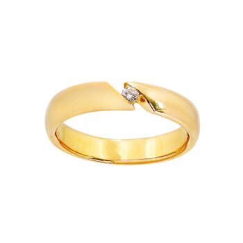 Brilliantring Lupenrein 18kt 750 Gelbgold