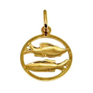 Sternzeichen Anhänger "Fische" 9kt 375 Gold