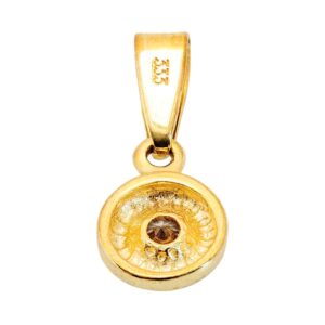 Gelbgold Anhänger mit Zirkonia 8kt 333 Gold