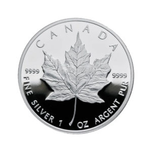 5 Dollar Kanada Maple Leaf 1 oz Silber 1989