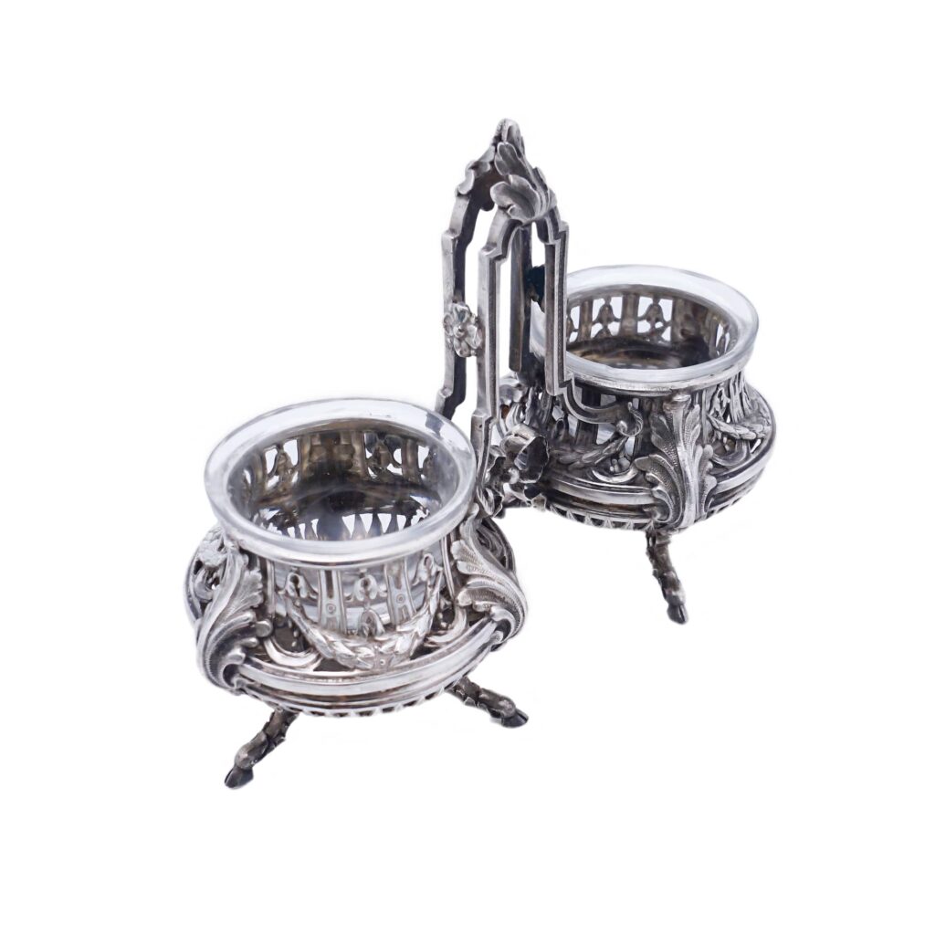 Doppelsaliere Silber - Flamant & Fils, Paris