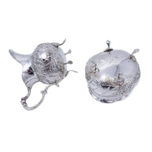 Rahmservice aus 800er Silber mit Zuckerzange