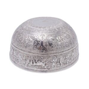 Reich ziselierte Silberschale - Iran Persien