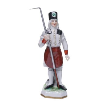 Saigerhüttenarbeiter in Parade Porzellanfigur - Porzellanmanufaktur Unterweissbach