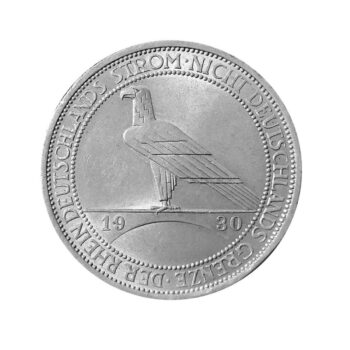3 Reichsmark 1930 – „Deutschlands Strom, nicht Deutschlands Grenze“, A