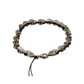 Schönes Armband mit polierten Rundplättchen aus 925 Sterlingsilber