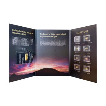 Gemme d’Or – Eine Hommage an die Schätze der Erde – 1/2g Feingold Barren Edelsteine Album Komplett + Zertifikate