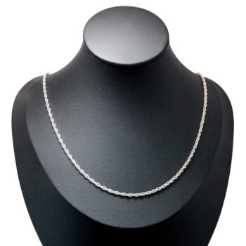 Elegante Zopfkette Gliederkette aus 835 Silber