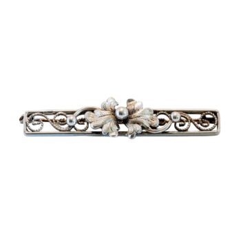 Jugendstil Silberbrosche aus 800er Silber