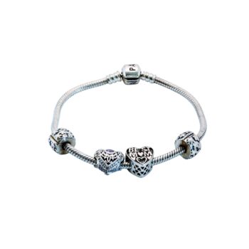 Pandora Schlangenarmband Charms Silberarmband 925 Sterlingsilber