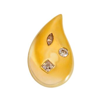 Gelbgold Anhänger mit funkelnden Zirkonia 8kt 333 Gold