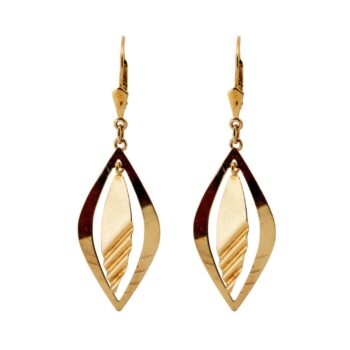 Feine Gelbgold Ohrringe 8kt 333 Gold