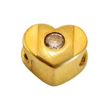 Gelbgold Herzanhänger mit Zirkonia 8kt 333 Gold