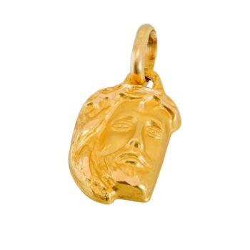 Anhänger Jesus Christus Gesicht 18kt 750 Gelbgold