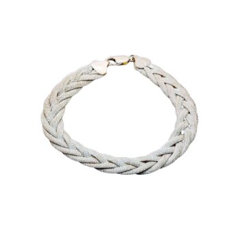 Geflochtenes Silberarmband 925 Sterlingsilber