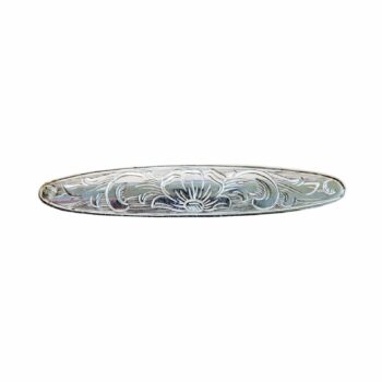 Jugendstil Silberbrosche mit Floraldekor 835er Silber Handarbeit