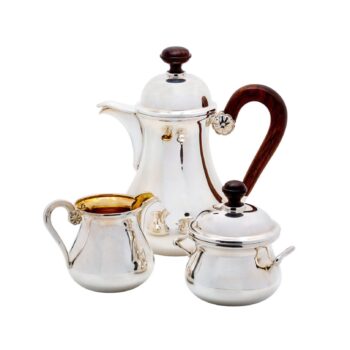 Mokkaservice aus 925 Sterlingsilber - Emil Hermann, Waldstetten