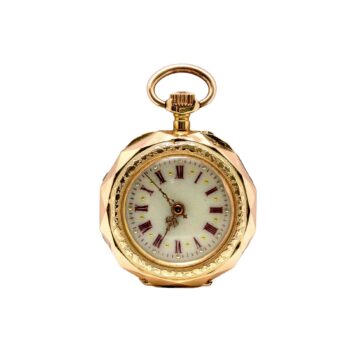 Schweizer Damen-Taschenuhr aus 14kt 585er Roségold