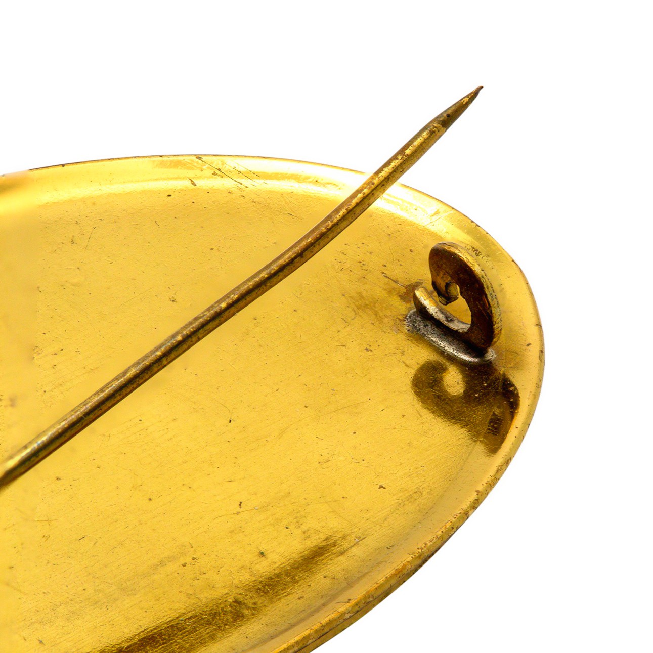 Vergoldete Bernsteinbrosche von Fischland Schmuck