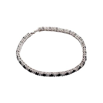 Feines Edelsteinarmband aus 925 Silber – Weißtopas trifft Saphir