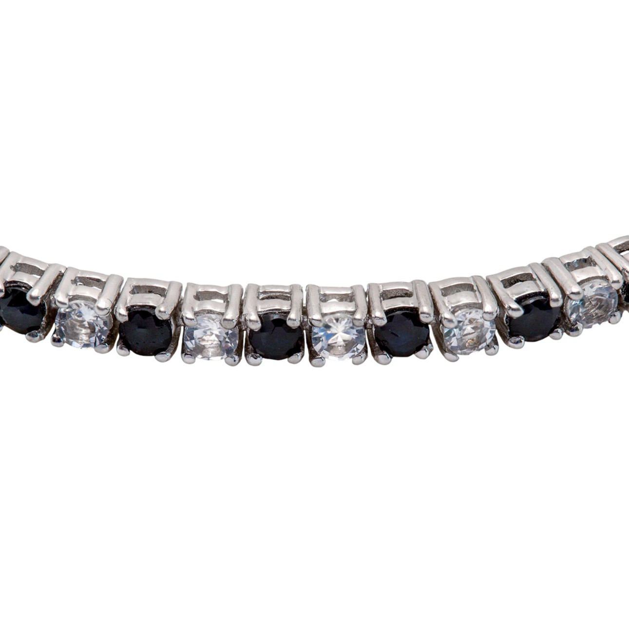 Feines Edelsteinarmband aus 925 Silber – Weißtopas trifft Saphir