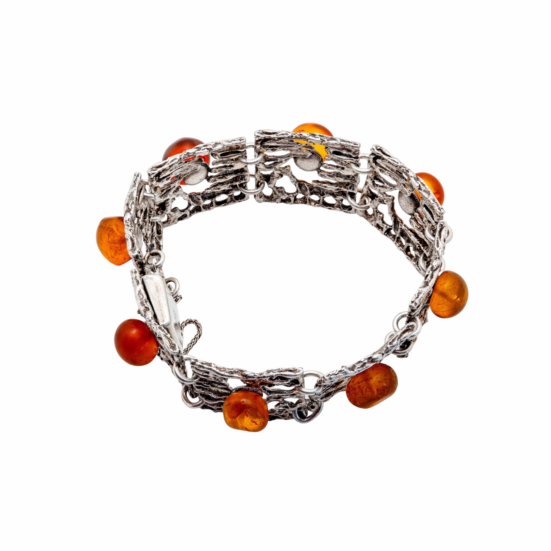 Bernstein Armband 835 Silber - Fischlandschmuck