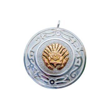 Außergewöhnlicher kultureller Silber & Gold Anhänger - Peru