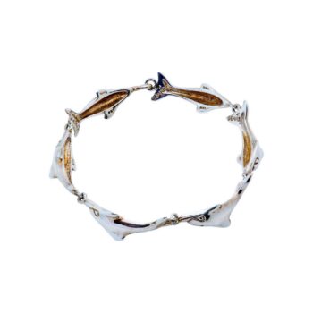 Silberarmband Delfine aus 925 Sterlingsilber