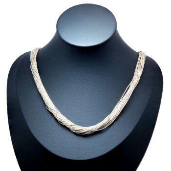 Edle Mehrstrangkette aus 925er Sterling Silber